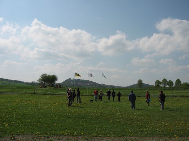 Begegnung mit Joggern